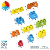 Color Baby Contenedor 80 Piezas Color Block Classic – Set de Construcción Educativo para Niños, Bloques de Colores y Formas Variadas, Ideal para Desarrollo Creativo, Habilidades Motoras y Juego Imaginativo con Almacenamiento Fácil - details 2