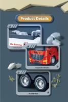 Juguete De Dibujos Animados Para Niños Vehículo De Transporte De Tanque Inercial Modelo De Ingeniería Regalo Para Niños Coche Inercial Modelo - details 3