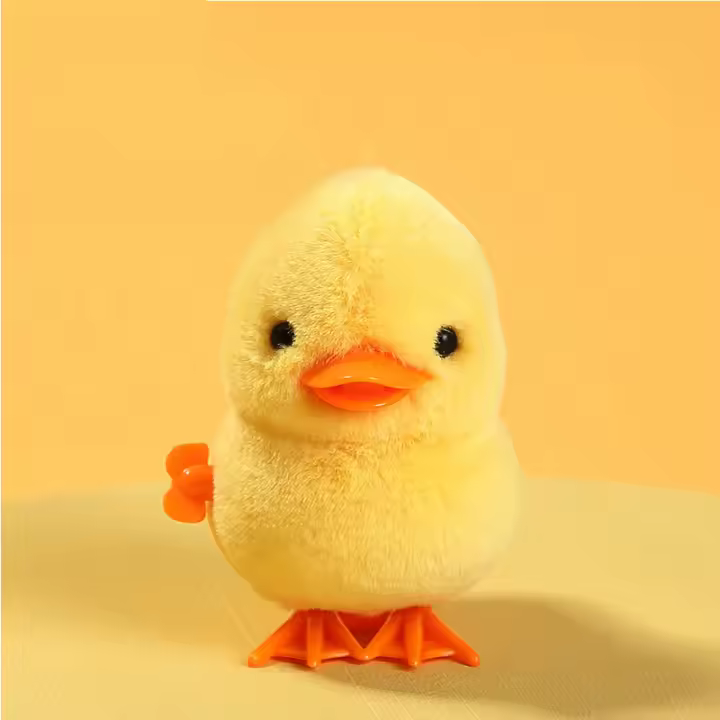 Pequeño Pato De Tela Amarilla Juguete De Resorte Lindo Saltarín Educativo Para Niños Juguetes De Animales Interactivos - 1