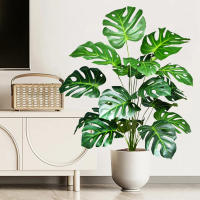 Planta Artificial De Monstera 60-100cm (39.4 Pulgadas) Árbol De Palma Falso Hoja De Tortuga Verde Para Decoración De Hogar Jardín Habitación Oficina - details 14