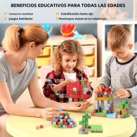 Juego De Construcción Magnético 102 Piezas Set De Bloques De Construcción Magnéticos Montessori Juguetes De Pila Mágica Regalo De Navidad Para Niños - details 3