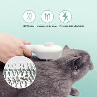 Cepillo De Aseo Para Mascotas Con UVC Eliminador De Pelo De Perro Y Gato Cepillo De Aro De Agujas Para Desenredar Auto Limpieza Suministros Para Mascotas - details 4