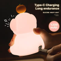 Lámpara Nocturna De Silicona Para Niños Elefante Lindo Timbrada Y Dimmer Para Dormitorio Decoración Regalo Cumpleaños - details 20