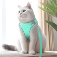 Harnés De Nylon Para Perros Y Gatos Pequeños Y Medianos Conjunto De Correa Reflector Y Harnés De Malla Para Verano Ajustable Para Chihuahua - details 13