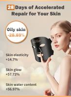 Máscara De Luz Roja LED Para Terapia De Piel Con 480 Lámparas De 4 Colores Ajustables Silicone Material Para Belleza Del Cuello Y Cuidado De La Piel - details 2