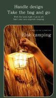 Lámpara De Camping LED Recargable Portátil Retro Con Iluminación Continua Para Exteriores Luz De Emergencia Nocturna Con Soporte Para Colgar - details 7