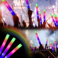 10/15/20Pcs LED Glow Sticks Coloridos Y RGB Para Fiestas Nocturnas Accesorios De Iluminación Para Bodas Cumpleaños Navidad Xmas - details 7