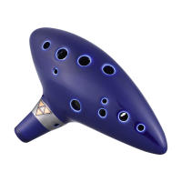 Ocarina De Cerámica Alto C Con 12 Agujeros Flauta De Viento Instrumento Musical - details 11