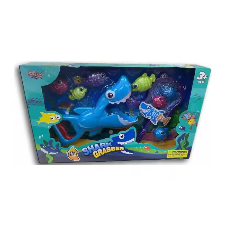 JUEGO AGUA PESCA Y TIBURON COMILON DE PANRITOS - 1
