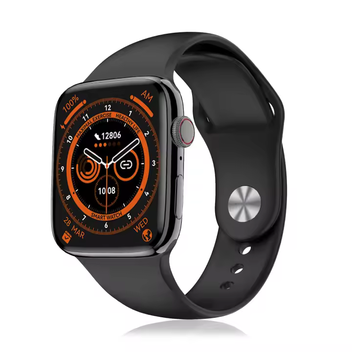 DAM. Smartwatch DT8 MAX con modos deportivos, asistente voz, Widgets, pantalla 2”. Medición de tensión, O2, cardiaco; termómetro. 4,5x1x3,8cm - 1