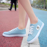 Zapatos De Lona Para Mujer Nuevos Zapatillas Deportivas Blancas Planas Estudiantes Verano Antideslizantes Talla True - details 2