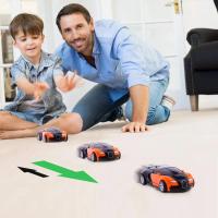 Mini Juguete De Coche 2 En 1 Transformación Automática De Robot Para Niños Modelo De Coche De Plástico Sin Batería Regalo Ideal Para Edades 4-12 - details 0