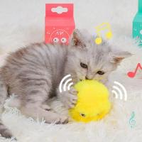 Juguetes Para Gatos Bolas Sonoras De Relleno EVA Peluche Suave Con Sonidos De Sapos Pájaros Y Grillas Accesorios Para Mascotas - details 8