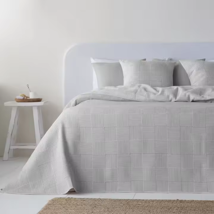 ETHERE MAISON - Colcha jacquard reversible algodón Dakota - 1