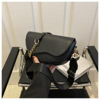 Bolso De Hombro Doble Cadena Moda En Cuero PU Sólido Para Mujer Bolso Cruzado Versátil Regalo Para Festival - details 10