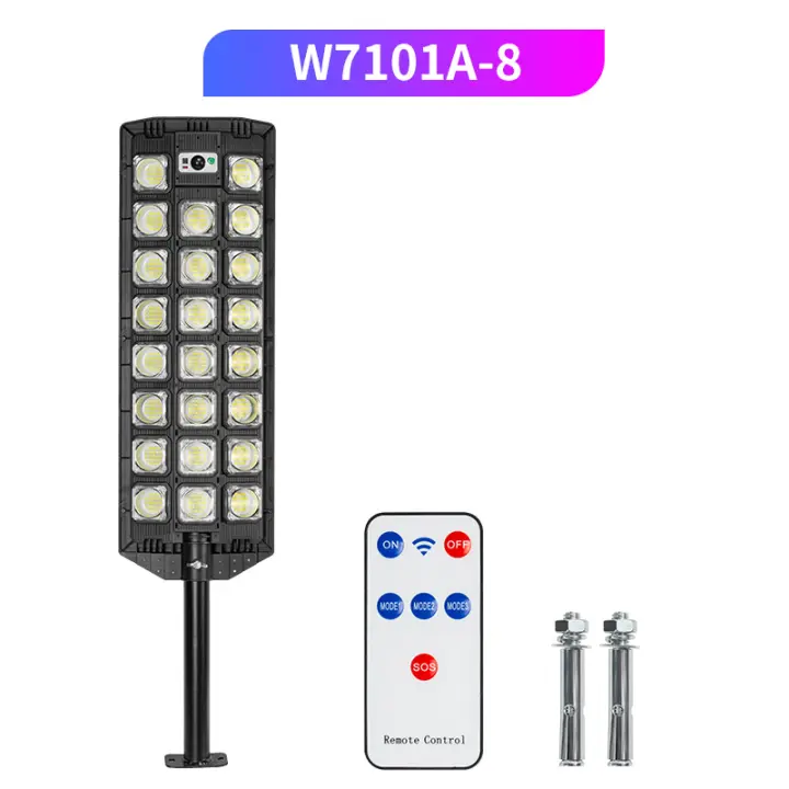 Lámpara De Pared Solar LED Con Sensor De Movimiento PIR Luz Solar Para Callejón Control Remoto 3 Modos Para Jardín - 1