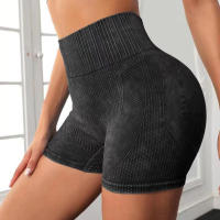 Shorts De Yoga Sin Costuras Cintura Alta Para Mujer Leggings De Levantamiento De Glúteos Para Gimnasio Correr Fitness Ropa Deportiva - details 7