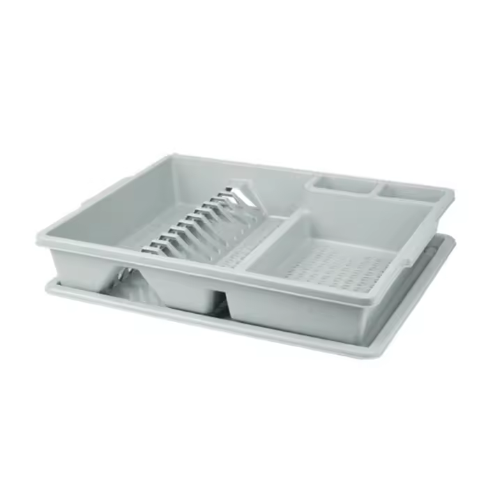 ESCURREPLATOS BANDEJA ATLAS GRIS - Medidas: 43 X 36 X 8 cm. - 1
