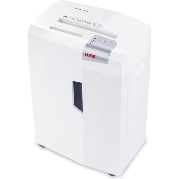 HSM X13 triturador de papel Corte en partículas 57 dB 4 mm Plata, Blanco - 1