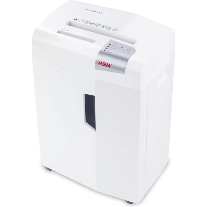 HSM X13 triturador de papel Corte en partículas 57 dB 4 mm Plata, Blanco - 1