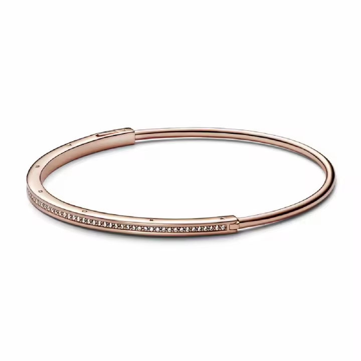 Pulsera Pandora Rose Rígida Signature I-D Pavé - 1