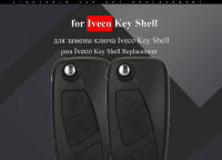 Carcasa Plegable Para Llave De Coche Jingyuqin Para Fiat Iveco Daily MK4 2006-2011 GT10 Cubierta De Repuesto ABS + Metal - details 0