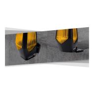 Motorline Professional - Lámpara destellante LED MP205 Universal para puertas de garaje  Funcionamiento fijo o intermitente seleccionable  Multi-voltaje 12v/24v/220v  Color naranja  Angulo ajustable, instalación en muro o base horizontal - details 4