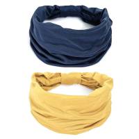 Headband Ancho Para Mujer Accesorio De Pelo Con Lazo Estilo Sólido Para Maquillaje Deporte Yoga Correr Uso Diario En Cuatro Estaciones Material Algodón - details 18