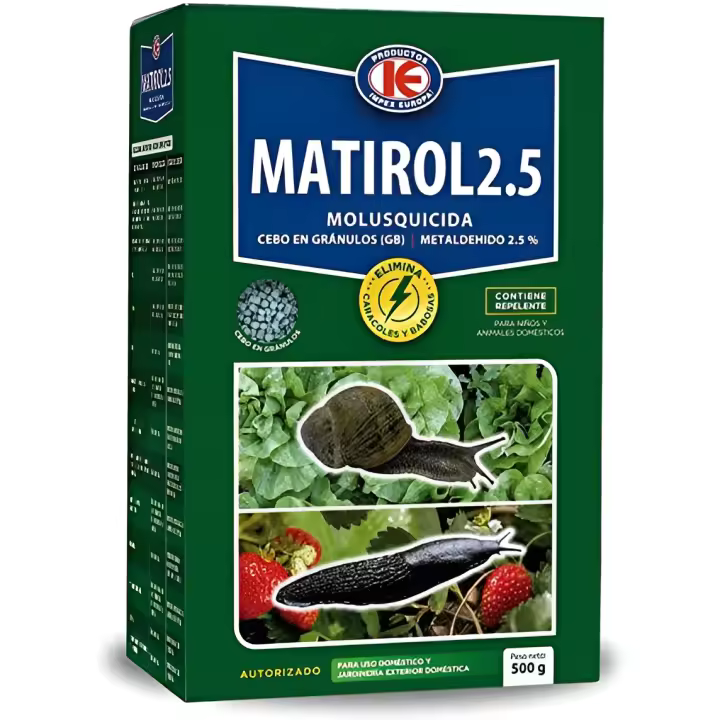 Matirol Molusquicida Granulado para Caracoles y Babosas 500g - Impex Europa - 1