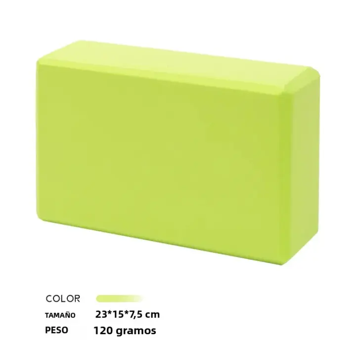 Bloque De Yoga GOUNOD 120g EVA De Alta Densidad Antideslizante Resistente Al Desgaste Para Ejercicios Y Flexiones Pierna Especial Bloque De Espuma 1PC/2PC - 1