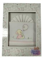 MiniCuna🍼✨ Juegos de Sábanas 100% Algodón para MiniCuna-Modelo Osito- Fondo Blanco– Suavidad y Confort para tu Bebé  Mommata✨🛏️ - details 5