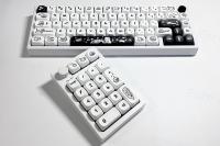Naught Cat Teclas De Juego Mecha Mx 140 Teclas Perfil MOA PBT Teclas Sublimación Para Teclado Mecha Gaming Blanco Negro - details 4