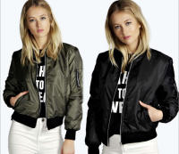 Nueva Chaqueta Corta De Mujer Estilo Vintage High Street O-neck Chaqueta Militar Moda Cierre De Cremallera Manga Larga Para Mujer - details 2