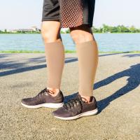 Calcetines De Protección Para La Pata Para Mujer Compresión Para Lesiones En La Pata Y Varices Medio Tobillo Deporte Fútbol Terry Nylon - details 9