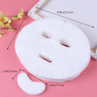 100pcs Máscara Facial Desechable DIY Suave No Tóxica Hoja De Tela Pura Herramienta De Belleza Máscara De Algodón Respirable Papel - details 6
