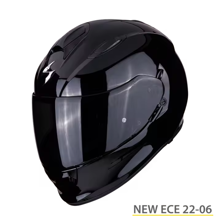 SCORPION EXO-491 NEGRO BRILLANTE CON GAFAS - 1