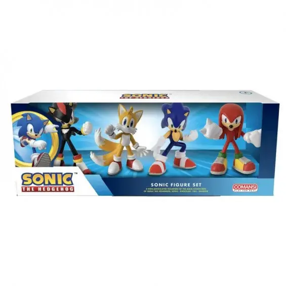 Comansi Figuritas Sonic the Hedgehog: Juego de 4 figuras en caja de regalo - 1