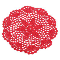 Mantelillo Redondo De 20cm Para Mesa De Navidad Hecho a Mano Con Lámina De Taza De Té Y Café Manteles De Algodón Y Poliéster Estilo Moderno - details 9