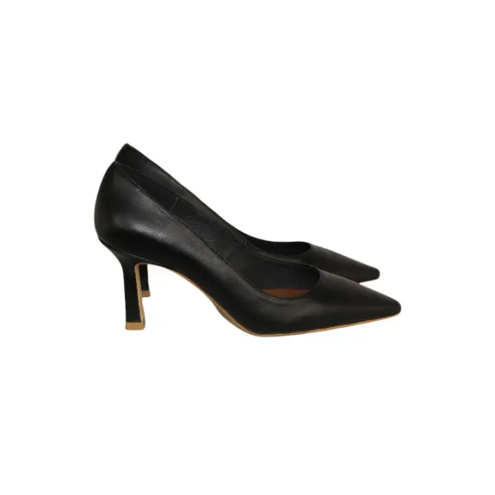 zapato stileto escotado con tacon 7cm forro planta y corte exterior  piel - 1