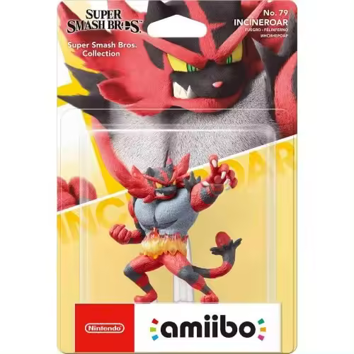Figura Amiibo Incineroar Super Smash Bros - 1