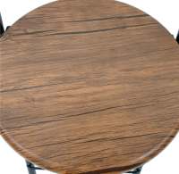 The Secret Home - Taburete Plegable de Cocina con Respaldo - Silla Plegable de Metal y Madera - details 1