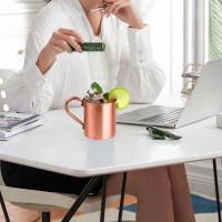 Copa De Cobre Pura 16OZ Para Moscow Mule Hecha a Mano Acabado Liso Y Pulido Ideal Para Cocteles Café Y Cerveza - details 3