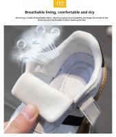 Zapatillas De Niños Y Niñas Transpirables Para Exterior Diseño De Moda Zapatos De Caminar Antideslizantes Casuales Blancas Talla 26-37 - details 4