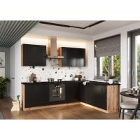Muebles Cocina completa en L 200 260 cms color Negro mate ref-43 - details 0