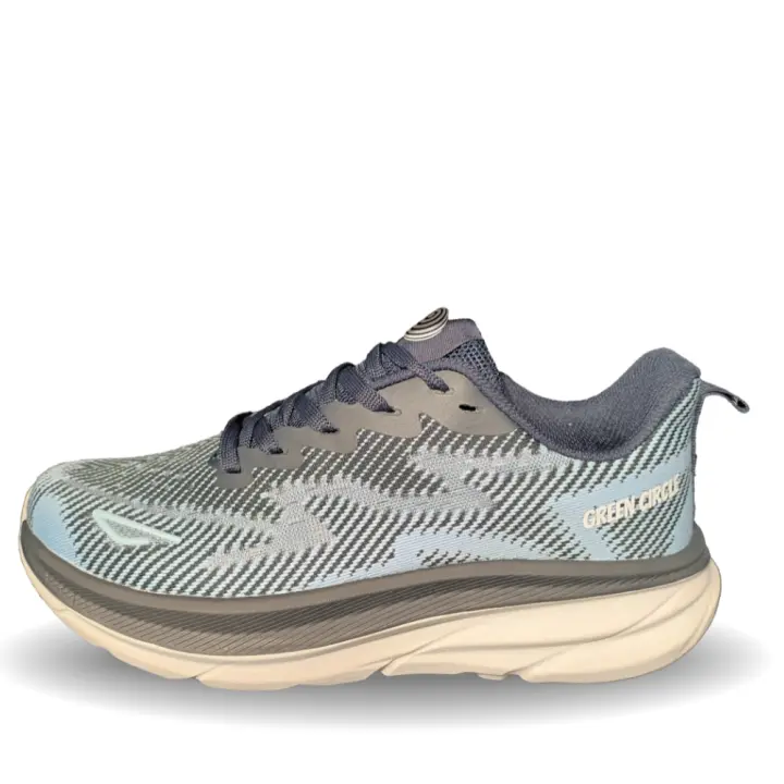 Zapatillas Running Mujer Green+Circle Mile. Celeste. Ultraligeras. Plantilla Memory Foam - 1