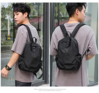 Mochila Mini Para Hombre Negra De Moda Pequeña Bolso De Hombro Escolar Impermeable De Lona Diseñador Deportes Y Viajes 2023 - details 0