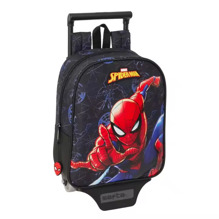 Mochila con Carro Spider-Man "Attack" 22X27X10Cm (Safta 612543280) - 1