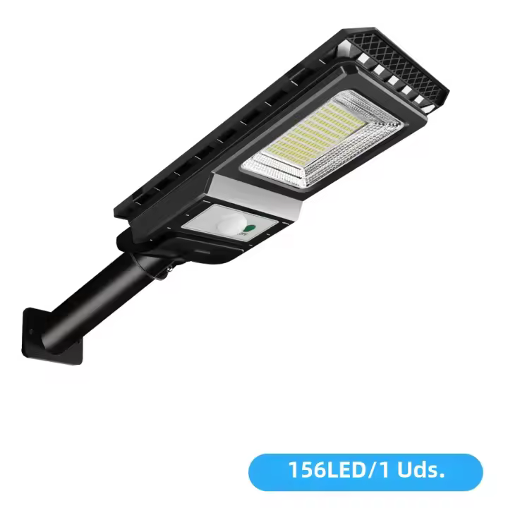 Lámpara De Pared Solar LED Super Brillante Exterior 156LED Luz De Calle Solar Con Sensor De Movimiento Impermeable Para Jardín Puerta Y Valla - 1