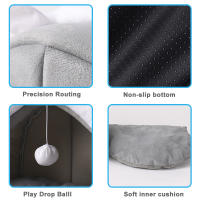 Casa De Gato Lindo Cama Para Mascotas Tentación De Gato Pequeño Sillón Para Perro Lavable Cesto De Gato Suave Para Gatos Casa De Mascotas Suministros - details 3