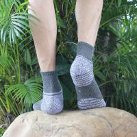 3 Pares De Calcetines Deportivos Unisex Con Suela Gruesa Y Absorbedora De Humedad Para Correr Talla EUR35-50 Calcetines De Cuello Alto De Algodón - details 3